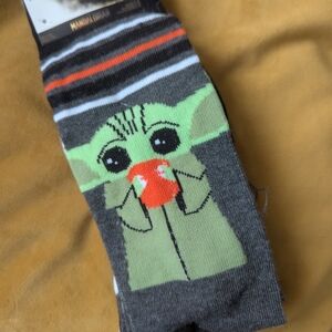 Star Wars Mandalorian Black and Gray Socks